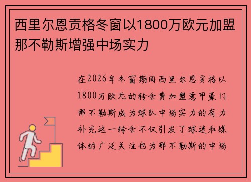 西里尔恩贡格冬窗以1800万欧元加盟那不勒斯增强中场实力 西里尔恩贡格冬窗以1800万欧元加盟那不勒斯增强中场实力
